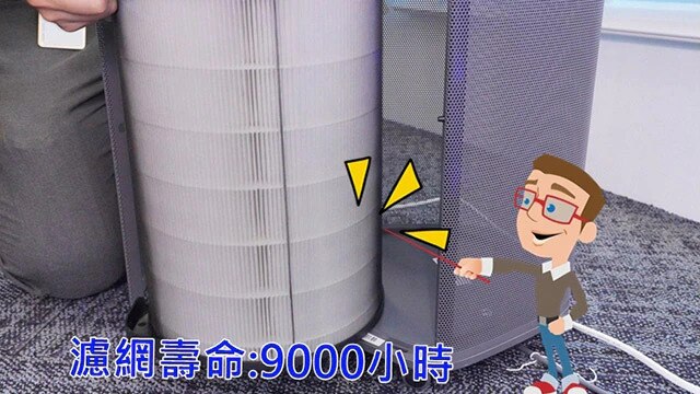 不用一直換耗材，可連開一年的最強空淨機